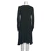 Alexander mcqueen Authentic solid dark green long sleeve midi dress medium