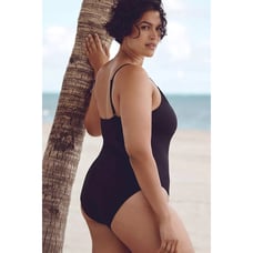 Andie Swim The Full Coverage Amalfi One Piece in Black XXL NWT