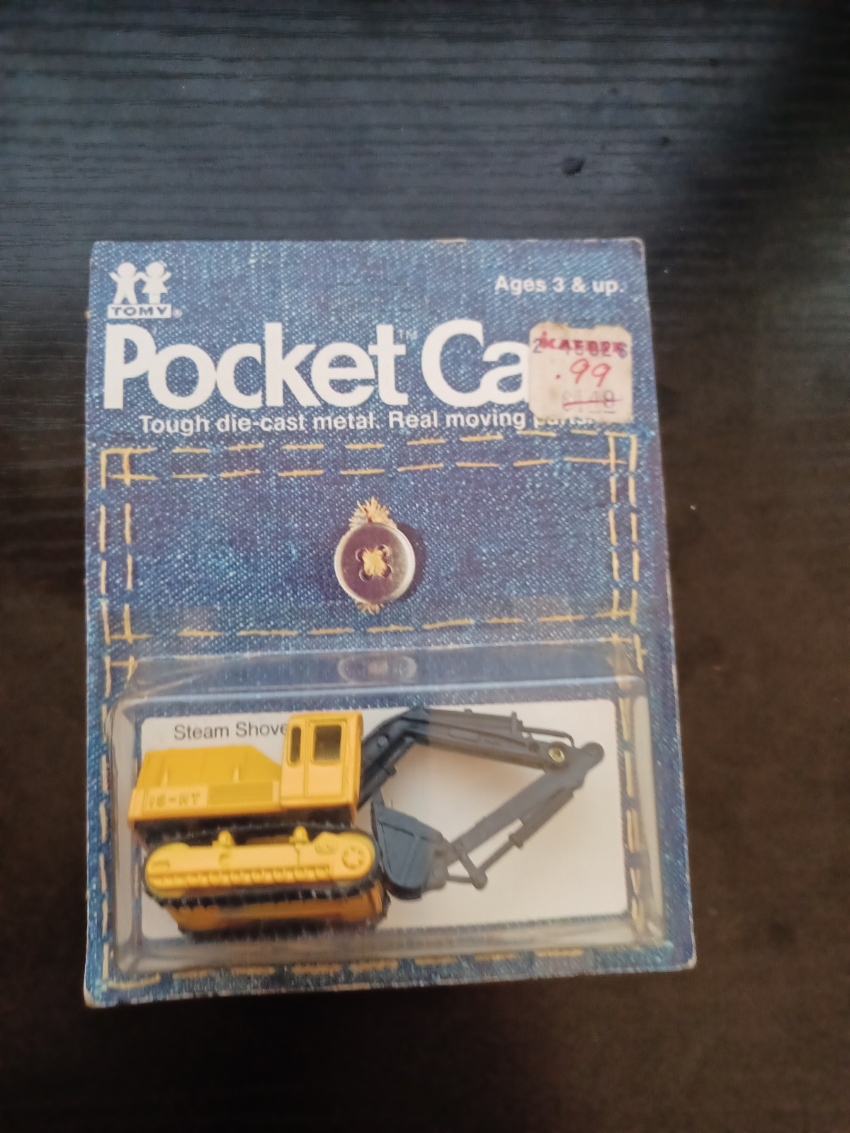 Vintage Tomy Pocket Cars Steam Shovel 1982