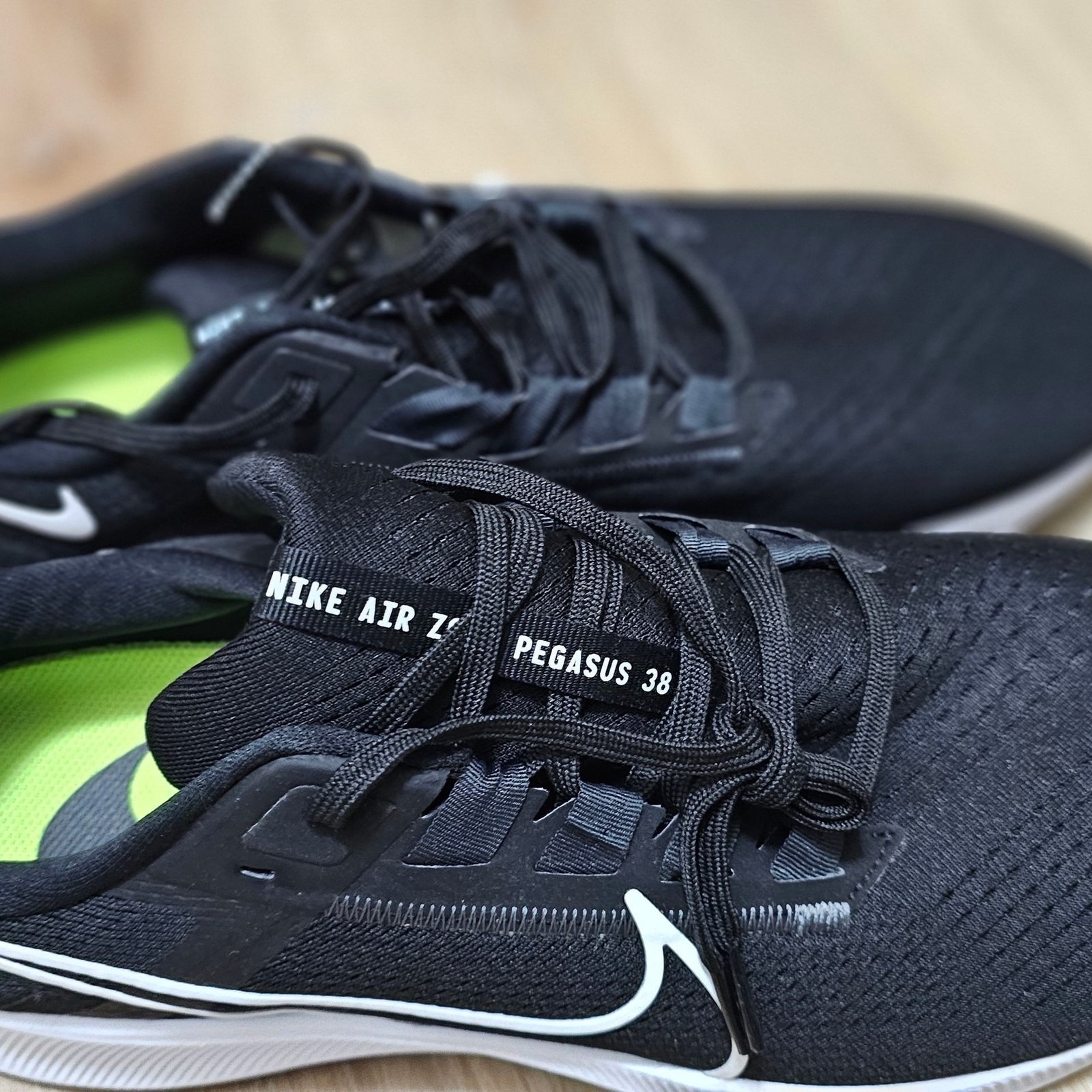 Nike Air Zoom Pegasus 38 Black Running Shoes