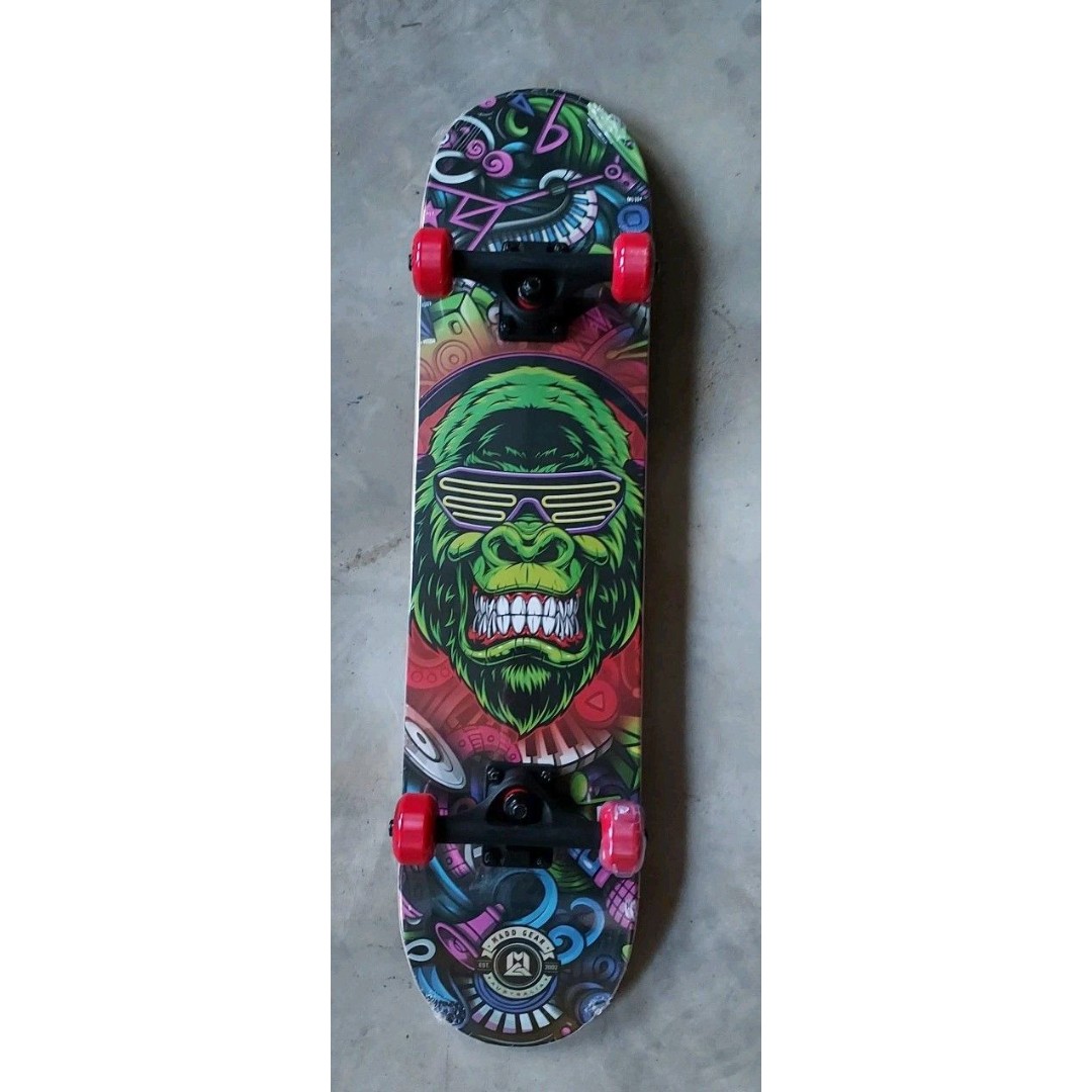 Madd Gear Popsicle Skateboard 31 X 7.5 Dinosaur Graphics NEW