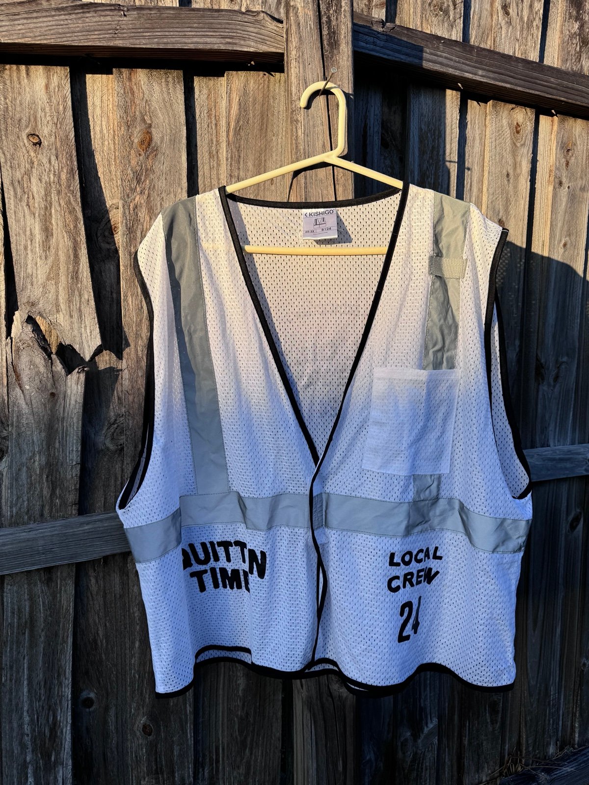 Zach Bryan Local Crew Hi-Vis Vest The Quitting Time Tour 2024 Country Music 2X-3