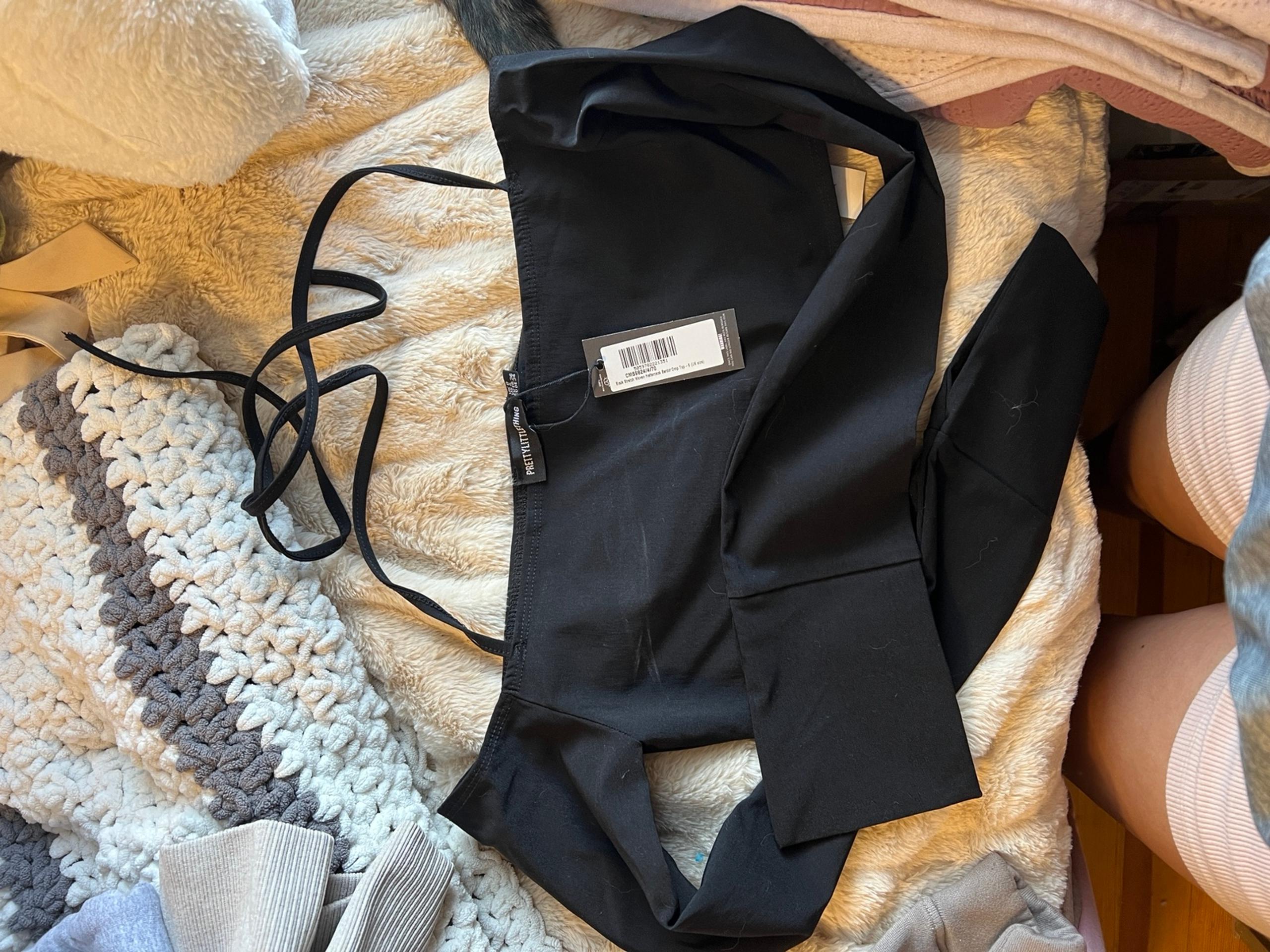 Pretty little thing halter neck crop too