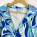 NWT Hill House The Allie Zip-Up in Ocean Kaleidoscope Sz S Hippie 70s Colorful