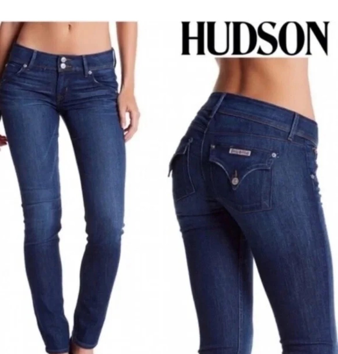 Hudson designer denim Collin Mid-rise ladies jeans size 29 skinny straight leg
