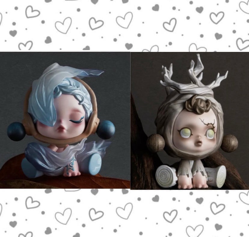 Skullpanda The Ink Plum Blossom Series The Wind and The Root Figure Bundle