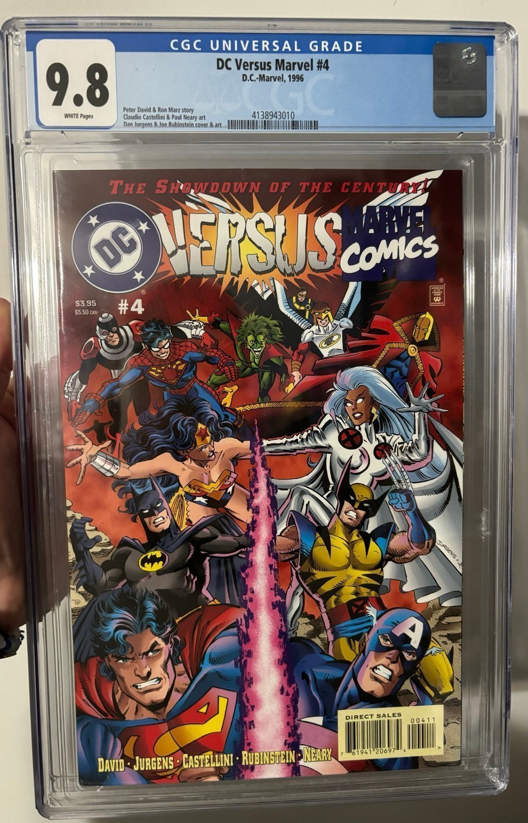 Marvel vs DC #4 - Key Comic and Mega Crossover - CGC grade 9.8