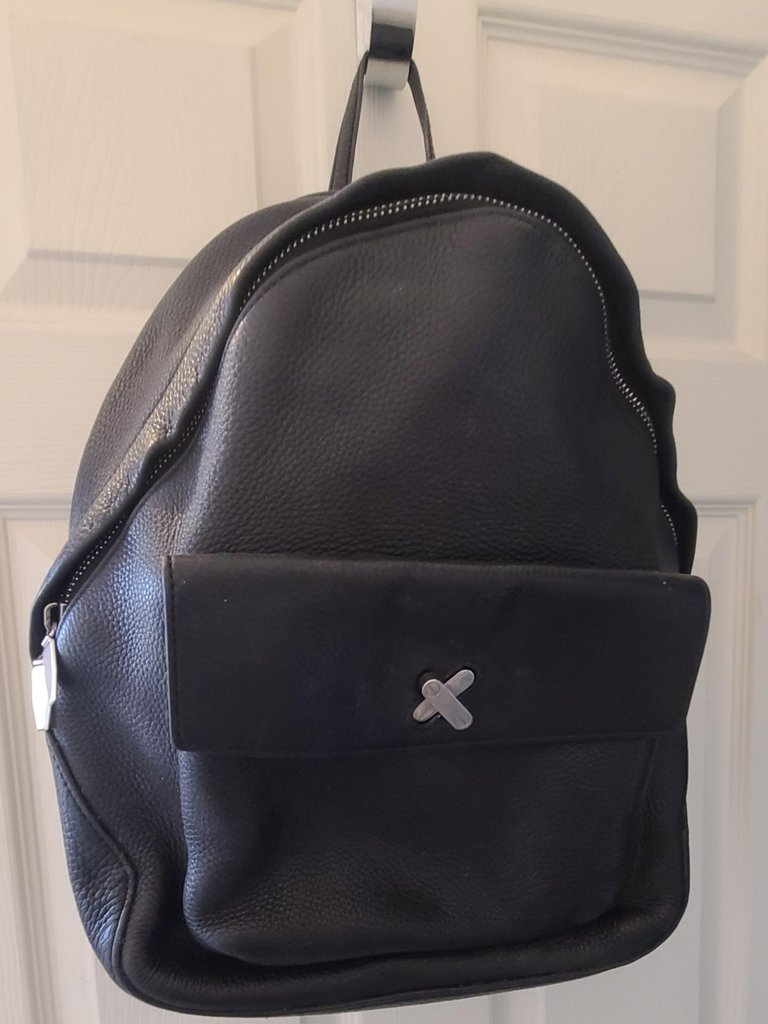 Alexander Wang Unisex Leather Backpack Black