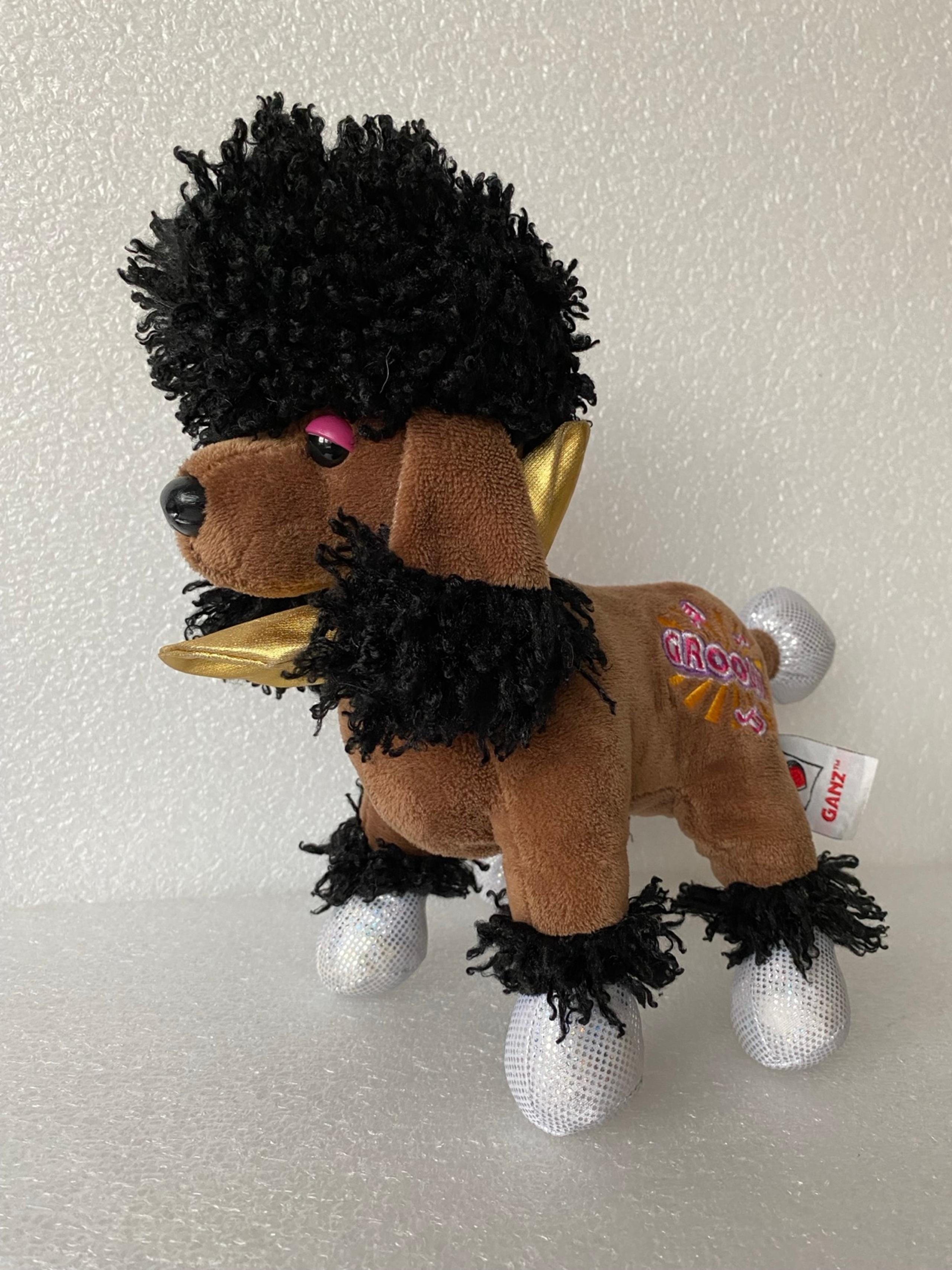 Ganz Webkinz Rockerz Poodle “Groovy" Plush Toy Stuffed Animal ~ NO Code