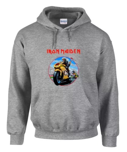 Iron Maiden Rock Metal Hoodies Collection - Grey