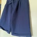 Vintage y2k oversized cargo loose blue dress shorts knee length elastic Sz 10