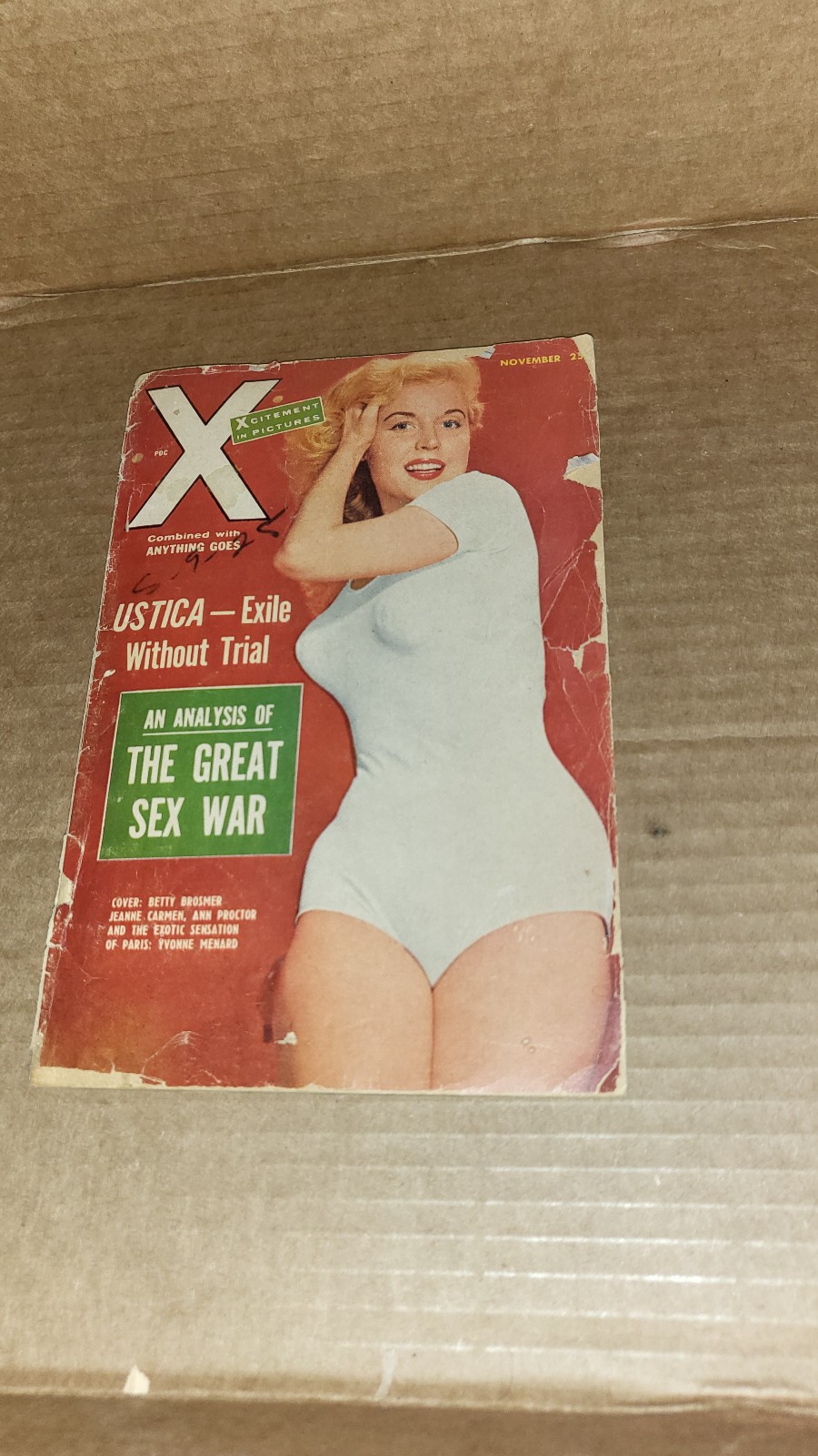 X Magazine Xcitement In Pictures 1956 Betty Brosmer  Marilyn Monroe