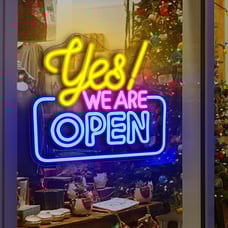 Open Neon Signs Bright Led Light High Visibility Advertisement