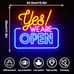 Open Neon Signs Bright Led Light High Visibility Advertisement