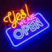 Open Neon Signs Bright Led Light High Visibility Advertisement