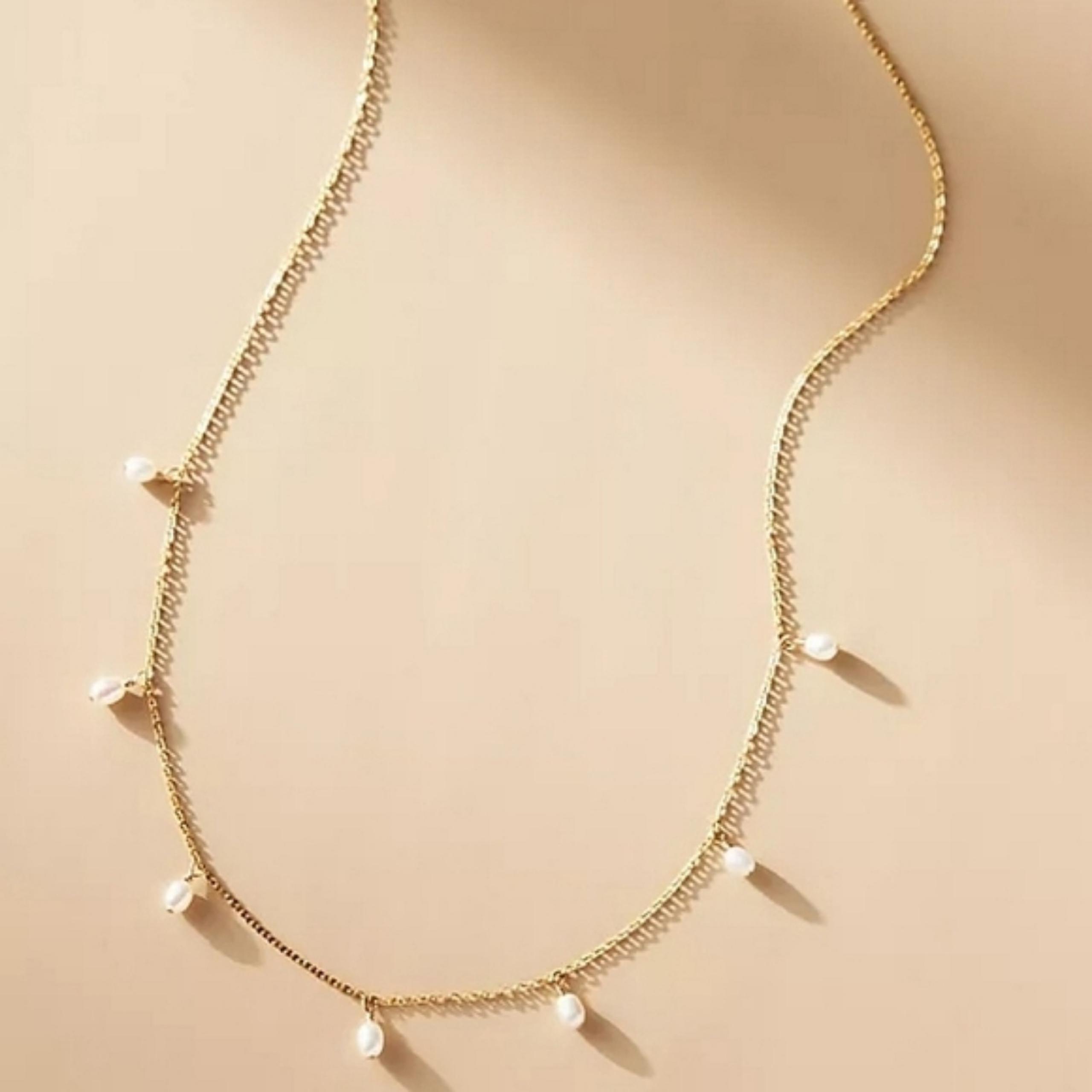 Anthropologie Meri Pearl Necklace