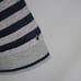 Vintage 80s Giorgio Armani Eagle Crest Navy & Gray Striped Casual Polo Shirt