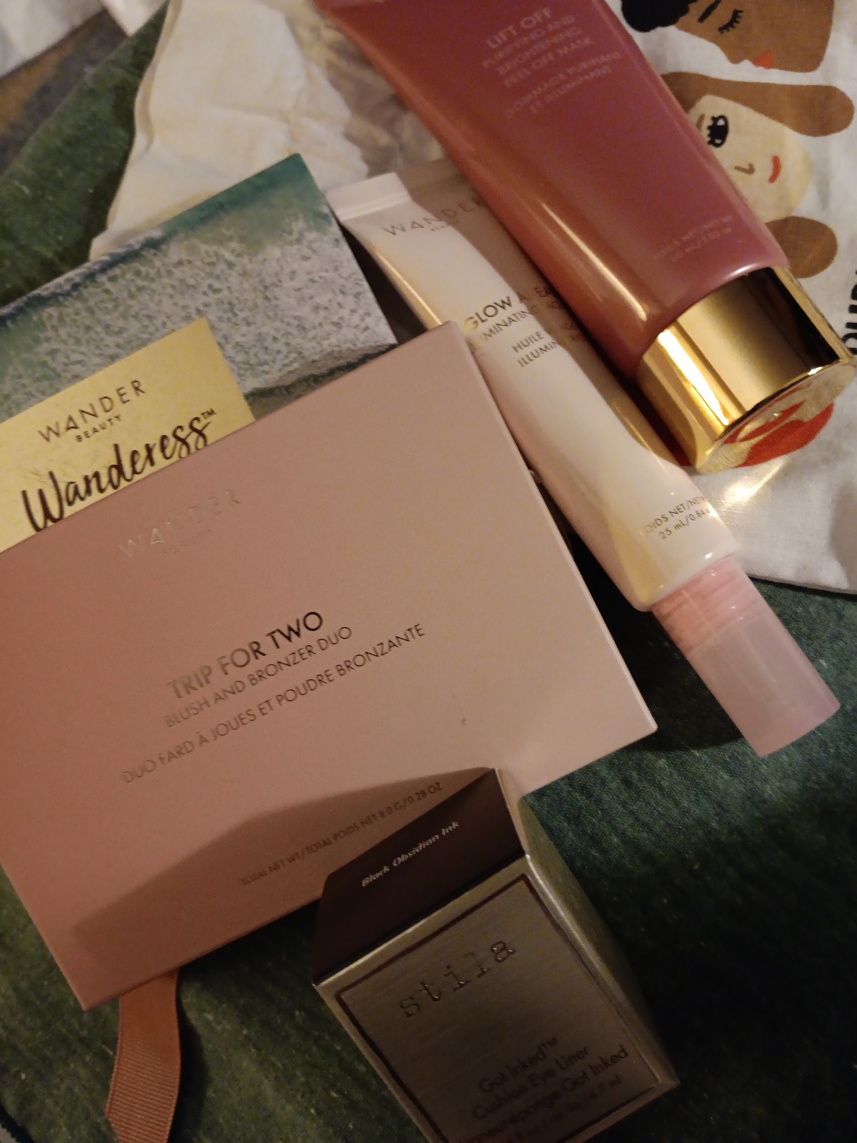 Wander Beauty Eye Shadow Palette, Bronzer/Blush Palette, Lift Off & Illuminating