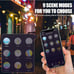 LEDiMagic Outdoor String Lights, 49 Ft Smart RGB Patio Lights, 15 LED Bulbs