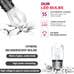 LEDiMagic Outdoor String Lights, 49 Ft Smart RGB Patio Lights, 15 LED Bulbs
