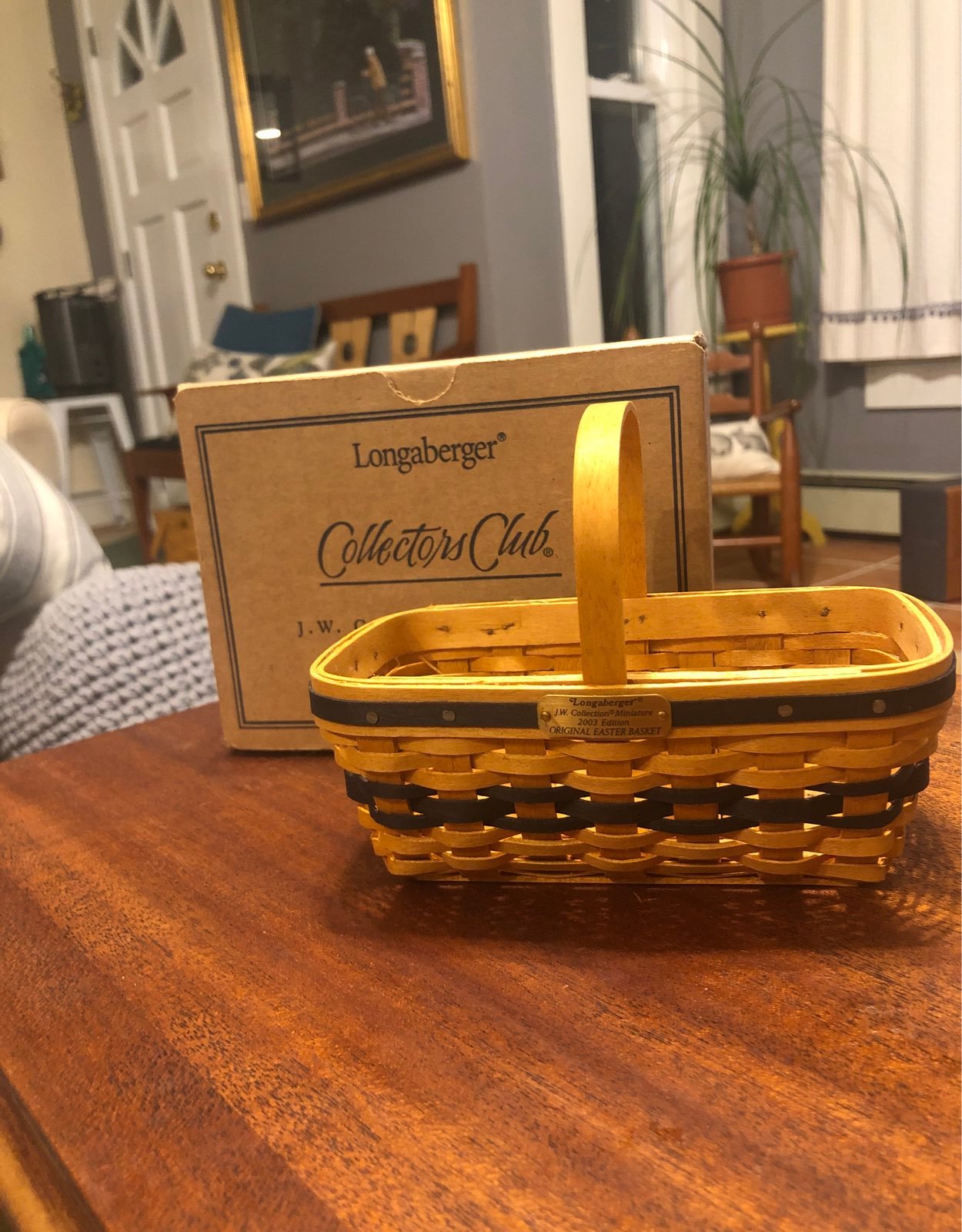 Longaberger JW Mini Easter Basket 2003