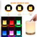 LED touch sensor dimmable night light
