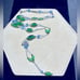 Vtg: ART DECO Czech Glass /Emerald Rhinestone 30” necklace