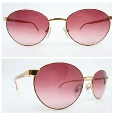 1980’s Christian Dior Vintage Sunglasses, Gold Frame, Mod CD2997