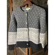 Eddie Bauer 100% Wool Knit‎ Sweater Jacket Women's Size M