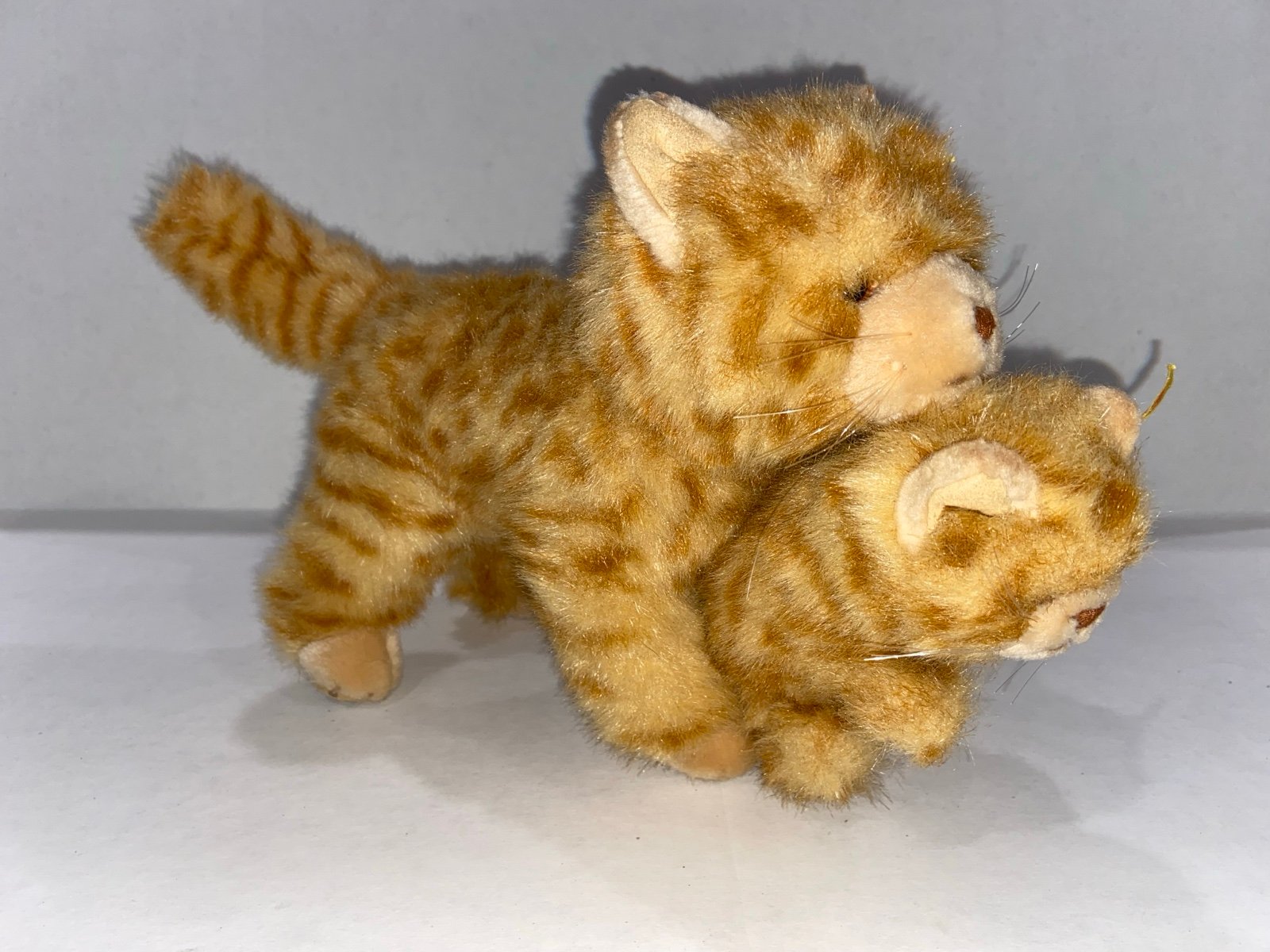Steiff Mitsy Tabby Cat With Kitten Plush Stuffed Animal 074677 Vintage