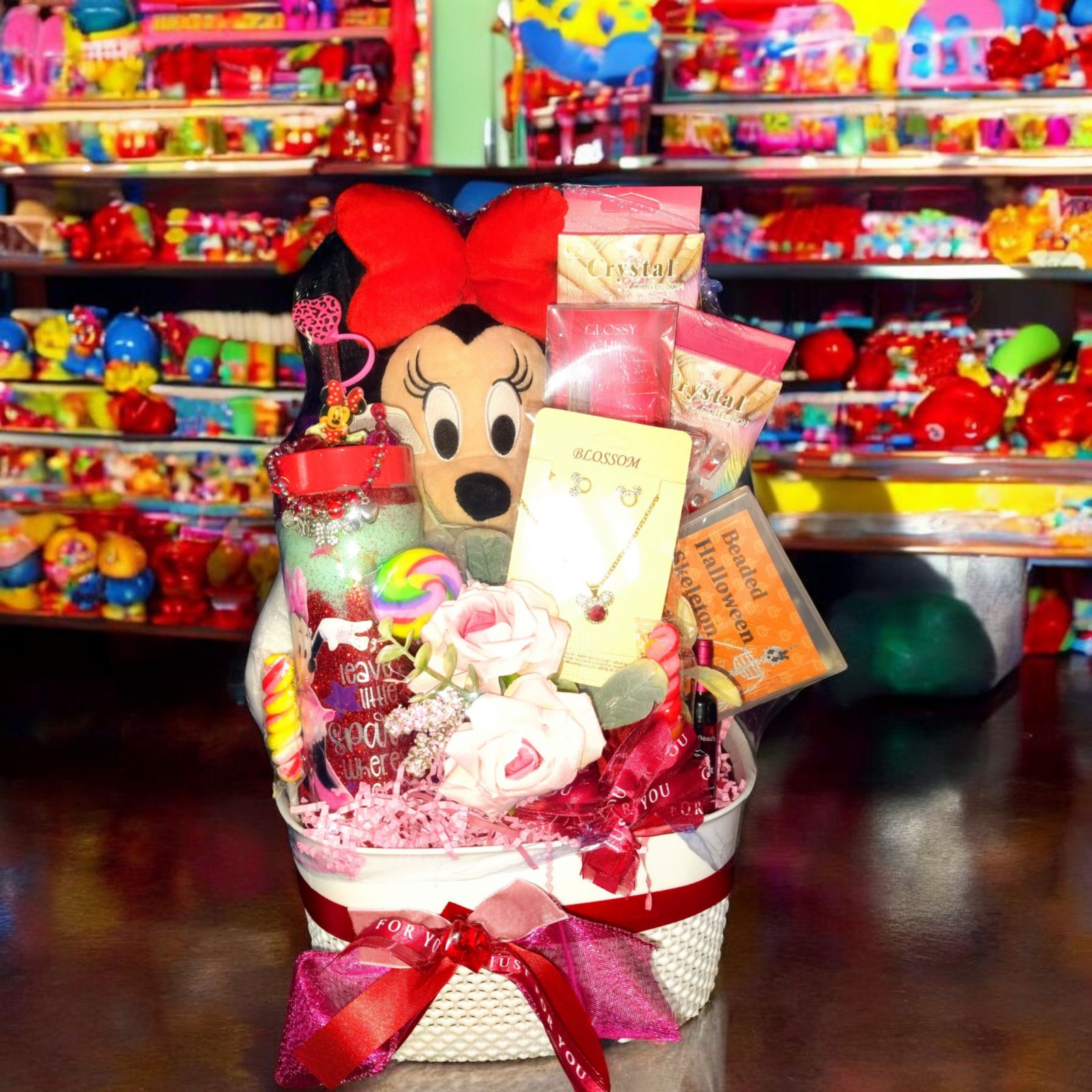 Minnie Mouse Gift Basket