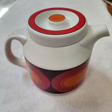 Arzberg 3000 Sicilia Teapot + lid Modern MCM Germany Orange Rare Tea Pot 1970s