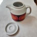 Arzberg 3000 Sicilia Teapot + lid Modern MCM Germany Orange Rare Tea Pot 1970s