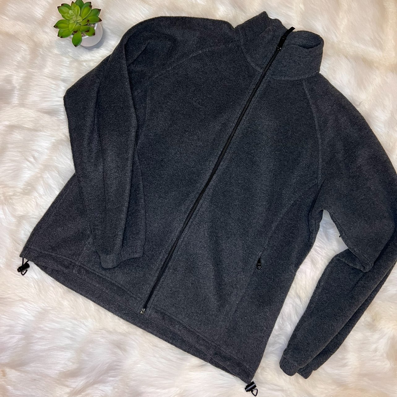 Columbia | Men's Charcoal Grey Full Zip Fleece Jacket M