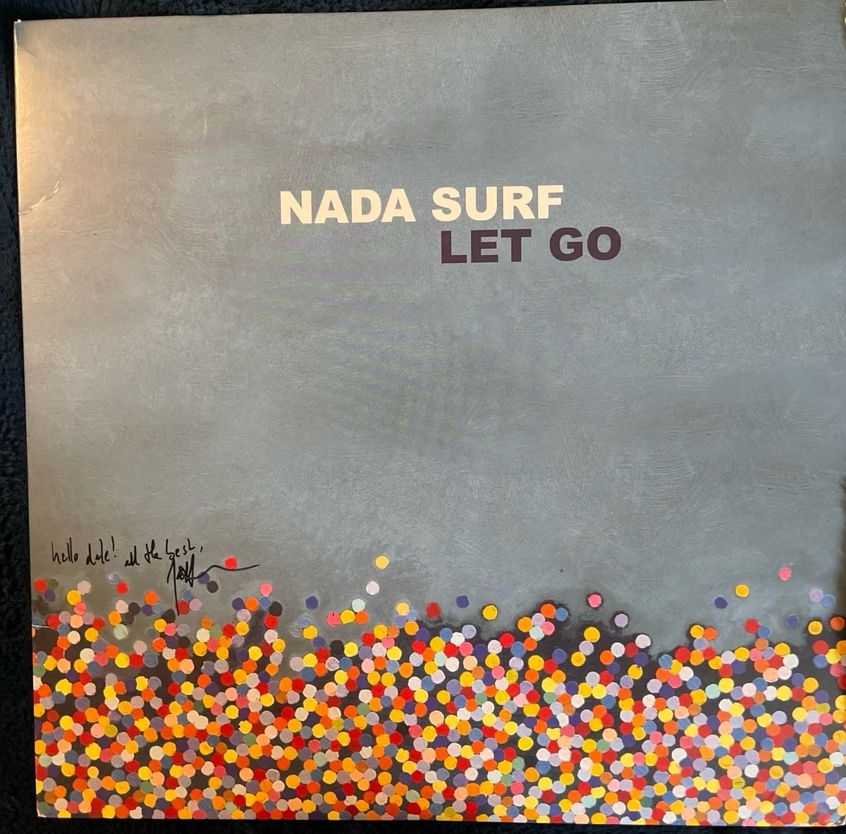 Nada surf let go autographed vinyl record album