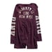 PINK Victorias Secret Sequin Naughty is the New Nice Long John Pajamas Size L