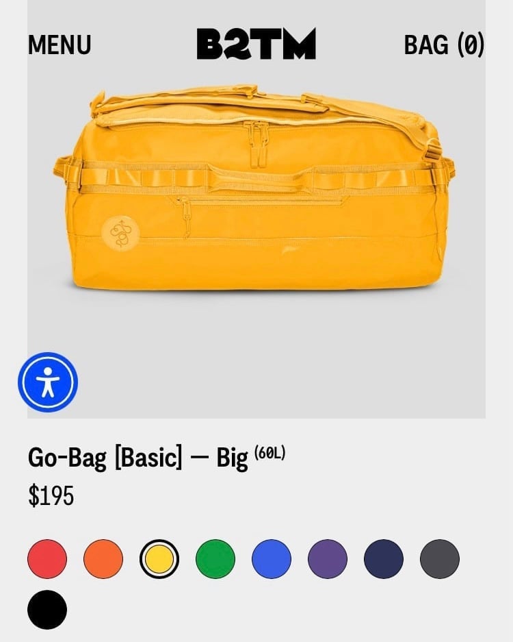 New! Baboontothemoon Go-Bag [Basic] 60L