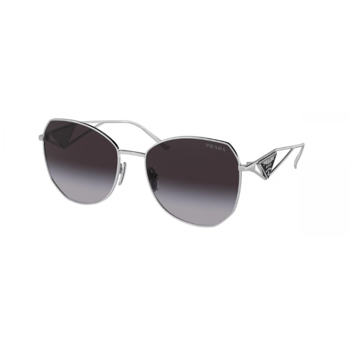 PRADA PR 57YS - 1BC5D1 SILVER-GREY GRADIENT LENS WOMEN SUNGLASSES 57MM AUTHENTIC