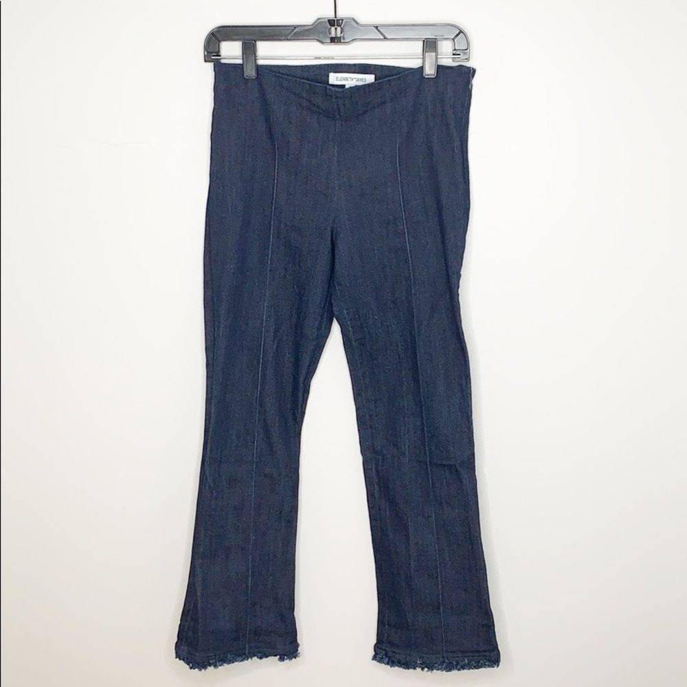 Elizabeth and James distressed hem jeans