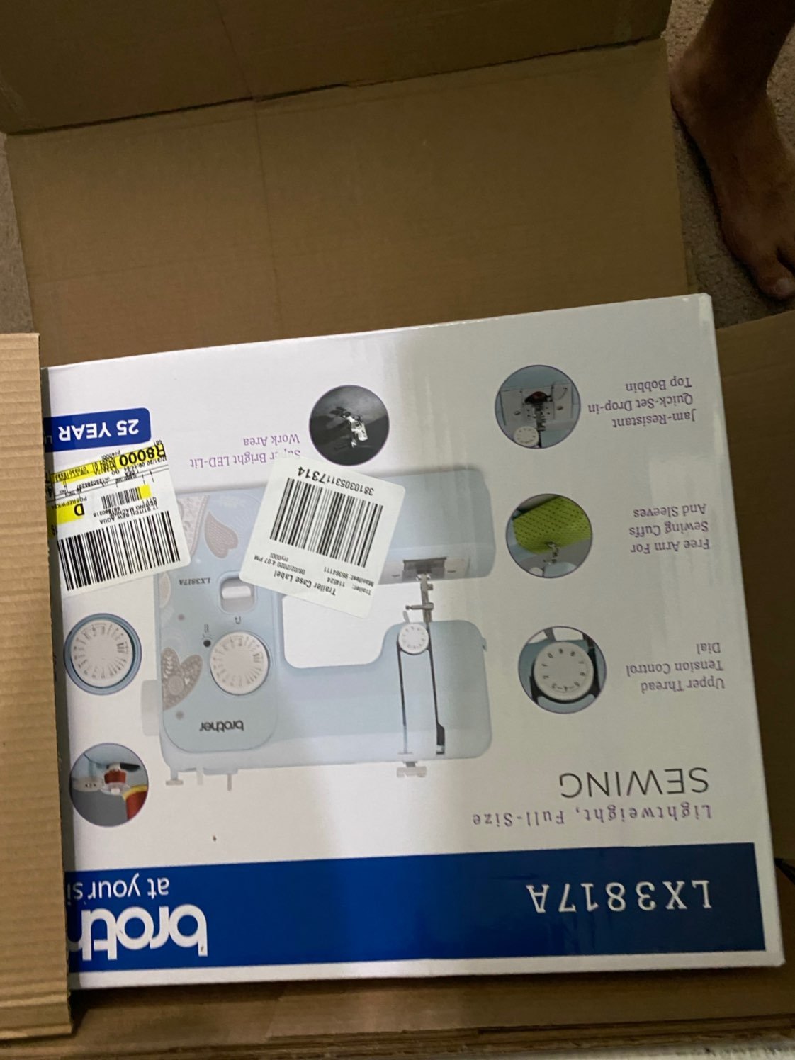 Brother LX3817A Sewing Machine with 17 B