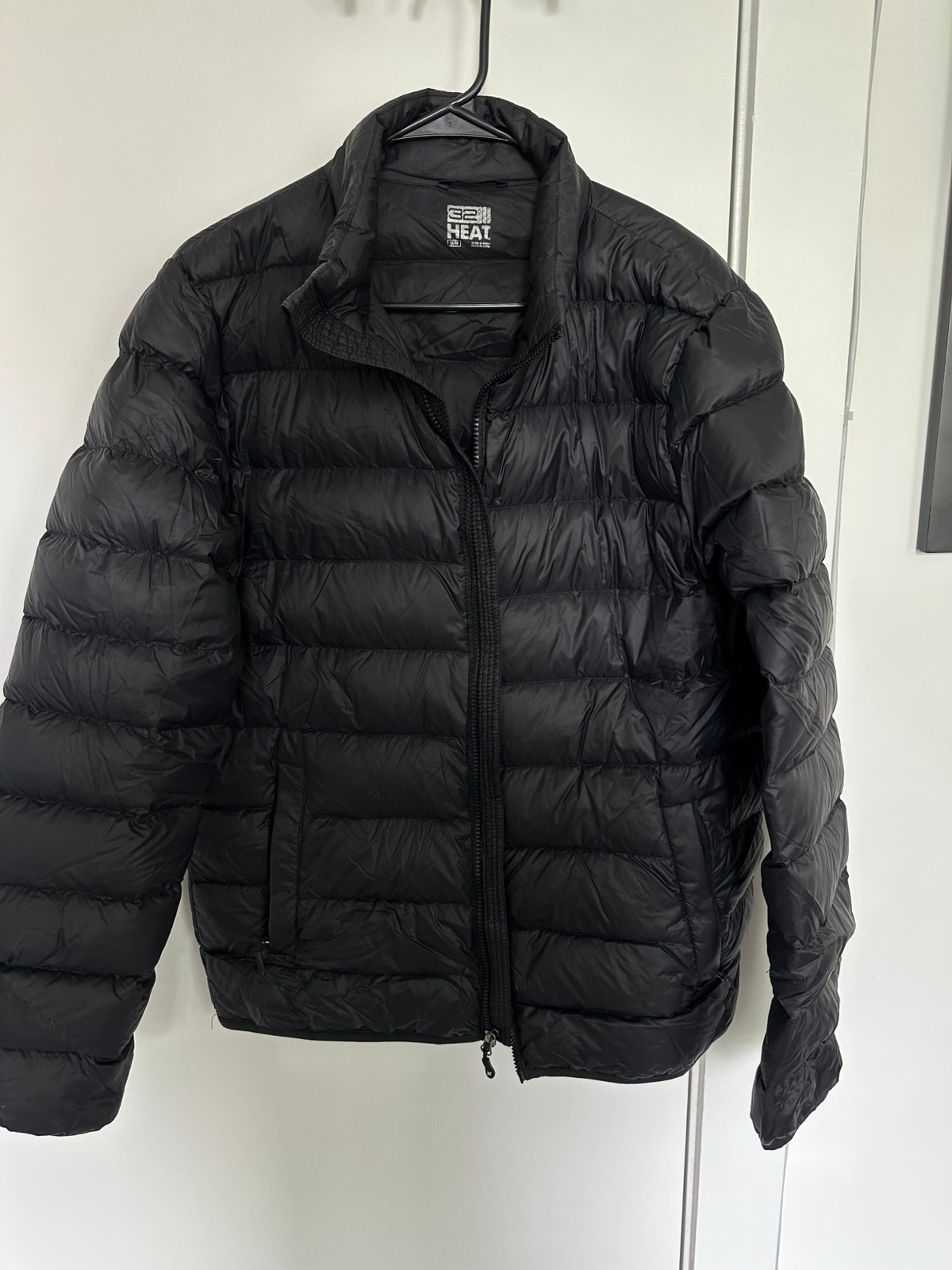 32 Degrees Cool Black Puffer Jacket Zip Medium M Men’s