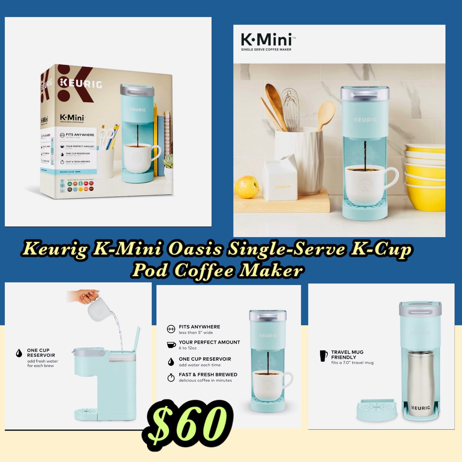 Keurig K-Mini Oasis Single-Serve K-Cup Pod Coffee Maker