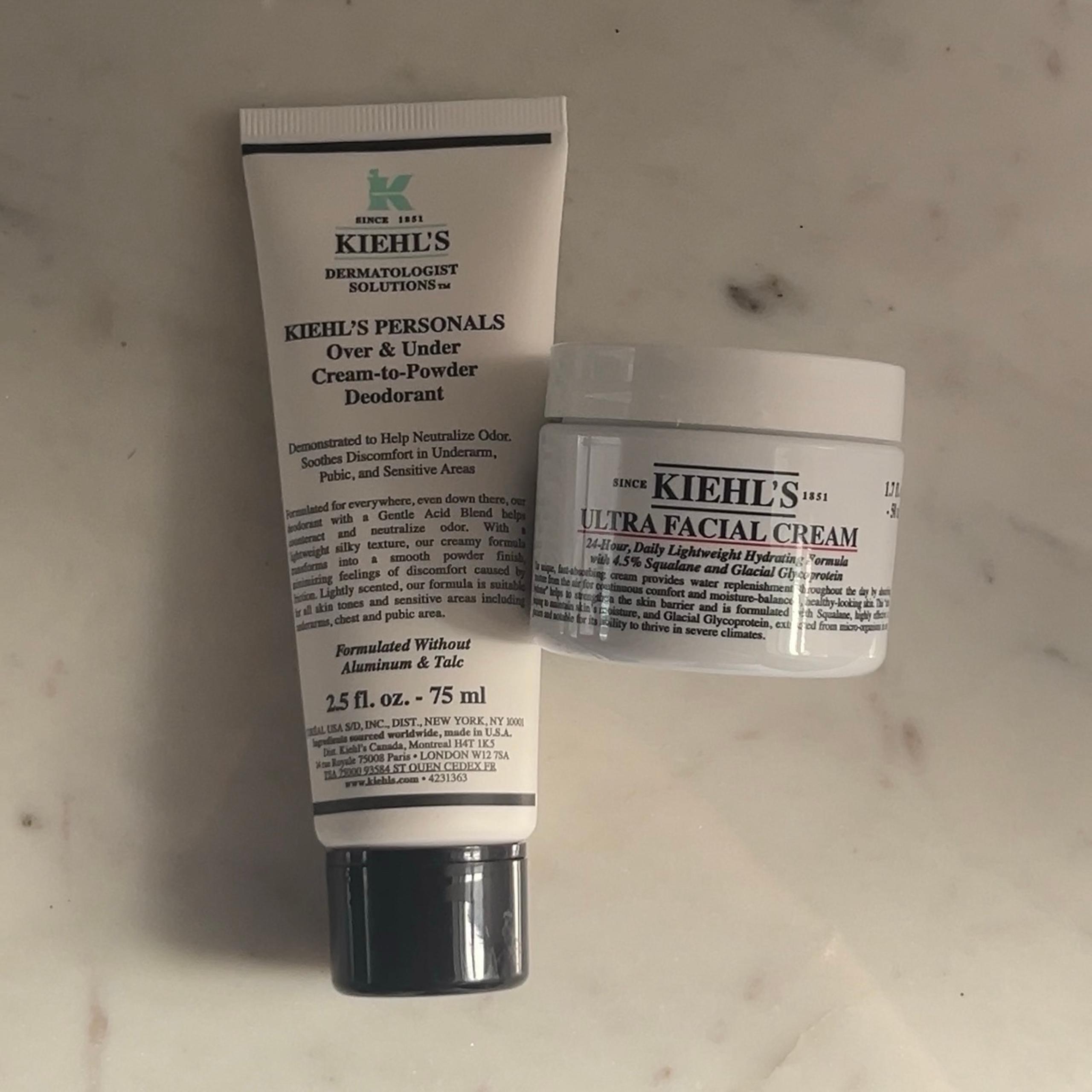 Kiehl's Ultra Facial Cream and Over & Under Deodorant