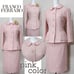⁑【Excellent Condition】 Franco Ferraro Ceremony Suit, Pink Knit Tweed