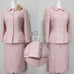 ⁑【Excellent Condition】 Franco Ferraro Ceremony Suit, Pink Knit Tweed