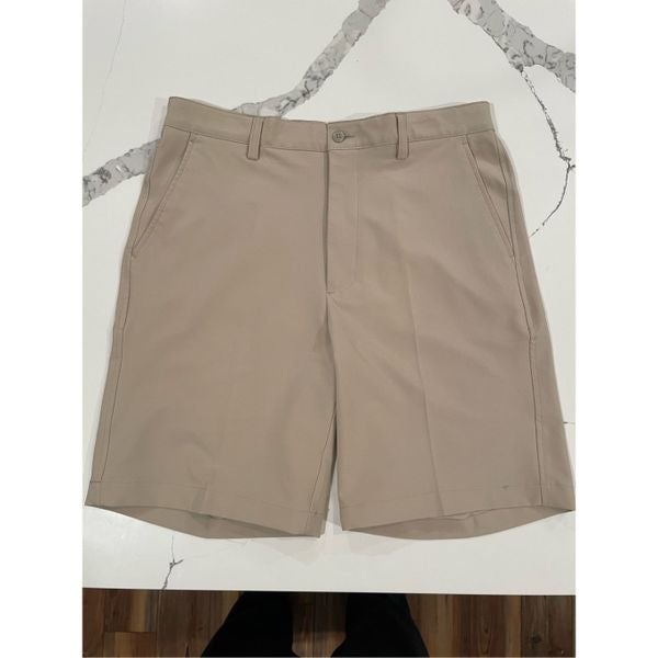 FJ Foot Joy Tour Performance Khaki Tan Golf Shorts Men’s W 33