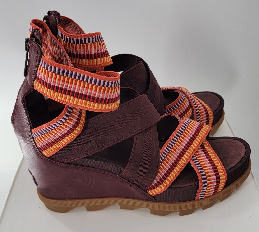 SOREL Joanie II Strap Sandal Rainbow Wedge