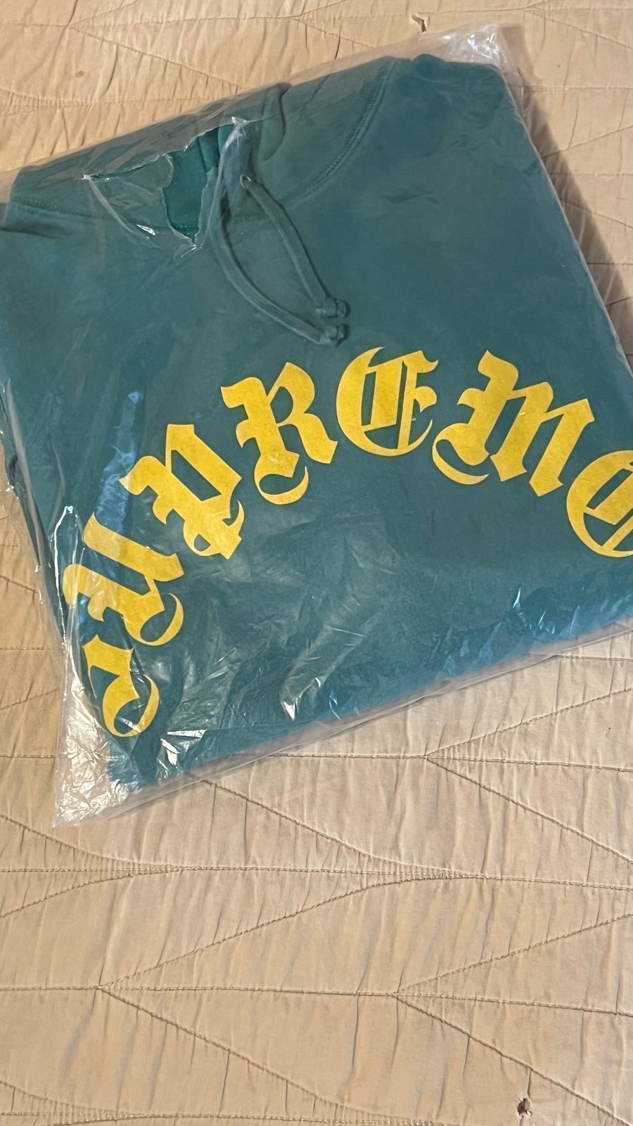 Supreme FW24 Printed Arc Hooded Sweatshirt Green Size XL New In Sealed Bag