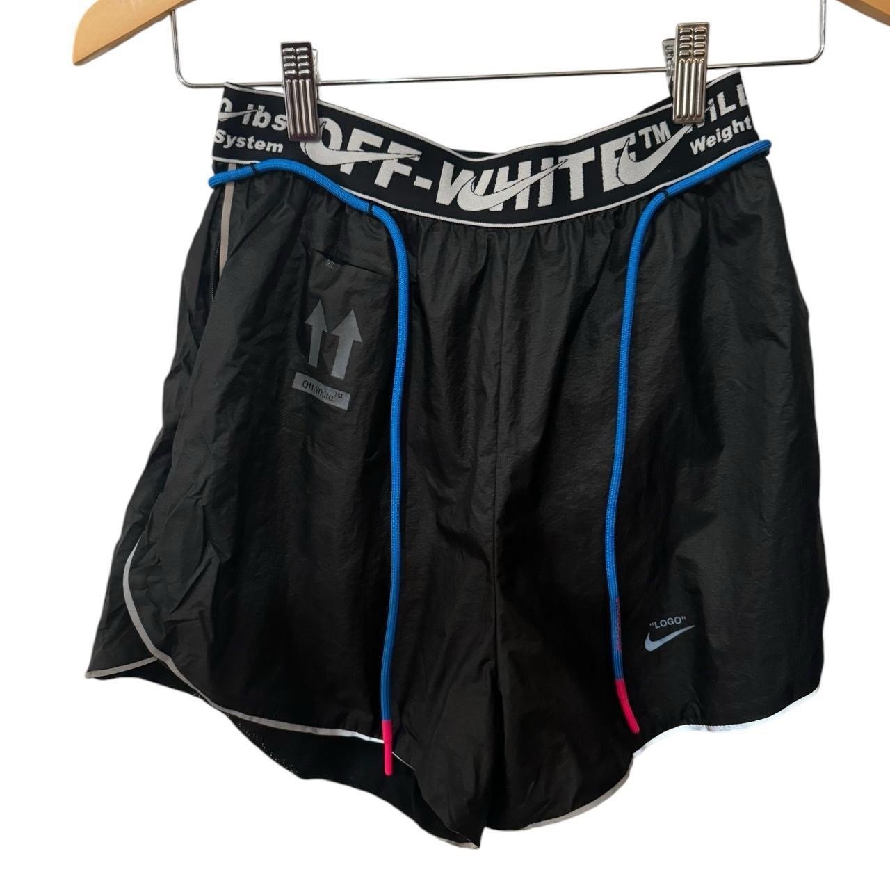 Off-White X Nike black athletic shorts