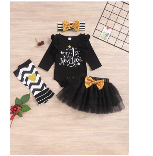 My 1st New Year 4 Piece Tutu Set